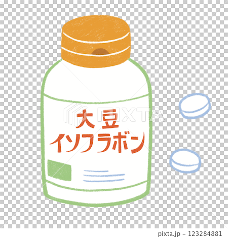 大豆異黃酮補充劑 123284881