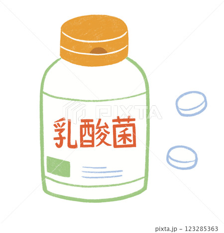 乳酸菌のサプリメント 乳酸菌のサプリメント 123285363