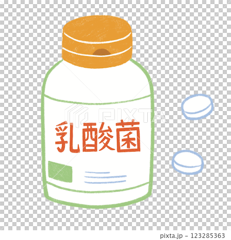 Lactic acid bacteria supplements 123285363