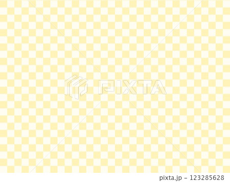 ベージュの市松模様・格子柄の背景 123285628