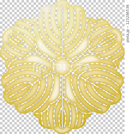 Family crest: Double-petaled oak leaf (gold) 123286536