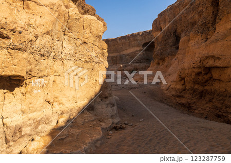 Sesriem canyon in Namibia Sesriem canyon in Namibia 123287759
