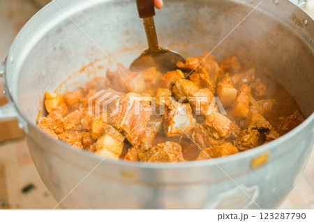 "Hunglei Curry, Kaeng hang le" is popular red curry in Northern Thailand "Hunglei Curry, Kaeng hang le" is popular red curry in Northern Thailand 123287790