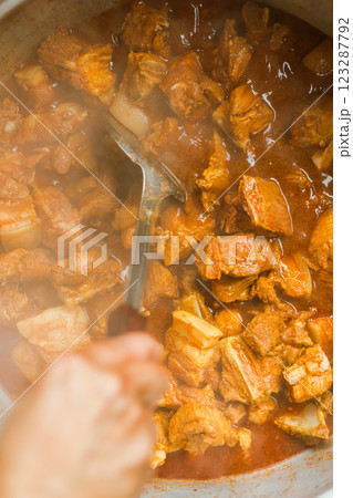 "Hunglei Curry, Kaeng hang le" is popular red curry in Northern Thailand "Hunglei Curry, Kaeng hang le" is popular red curry in Northern Thailand 123287792