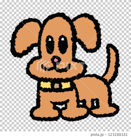 Hand drawn crayon illustrations of puppy for cartoon characters, comic, mascot, cute patch, shirt print, dog drawing, adopt and rescue animal, pet shop, vet, foster home, shelter, paw friend, sticker Hand drawn crayon illustrations of puppy for cartoon characters, comic, mascot, cute patch, shirt print, dog drawing, adopt and rescue animal, pet shop, vet, foster home, shelter, paw friend, sticker 123288181