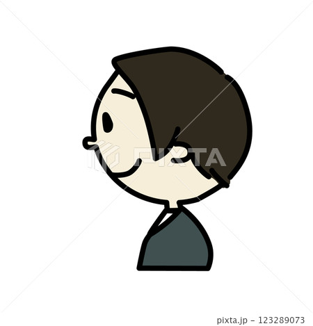 人の横顔 123289073