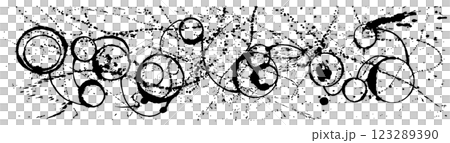 宇宙　太陽系惑星　手書きイラスト 123289390