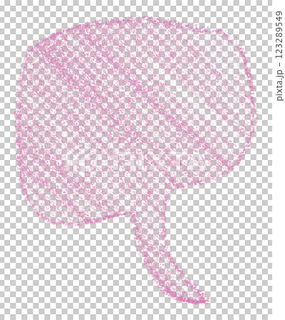 Separate pink speech bubbles on transparent background Separate pink speech bubbles on transparent background 123289549