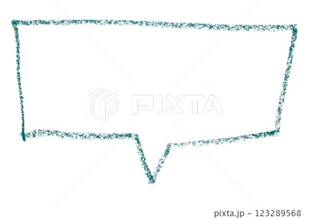 Separate green speech bubble on transparent background 123289568
