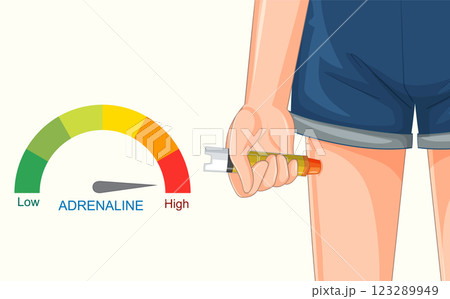 Adrenaline Injection for Emergency Health 123289949