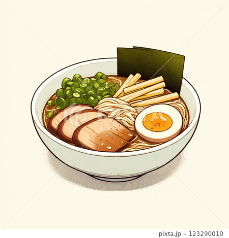 具がたっぷり入った醤油ラーメン 123290010