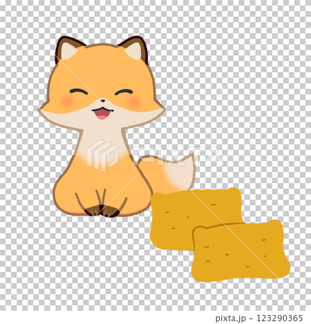 稲荷寿司と狐 123290365