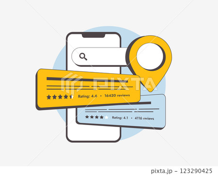 Review snippet structured data enhances local business visibility with review schema markup, generating rich results. Review snippets improve search rankings, user trust and structured content display 123290425