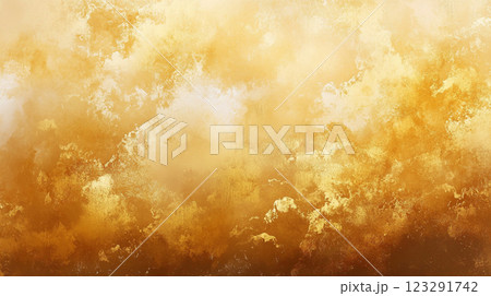 Golden abstract art with a textured surface. Light and dark shades create a sense of depth and movement in the design. Golden abstract art with a textured surface. Light and dark shades create a sense of depth and movement in the design. 123291742