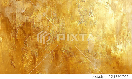 Golden, shimmering texture with an abstract design, showing a sense of light, depth and warm, luxurious glow. 123291765