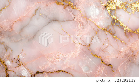 A beautiful pink and gold marble texture. Elegant, luxurious, and high-quality for a variety of design and creative projects. 123292118