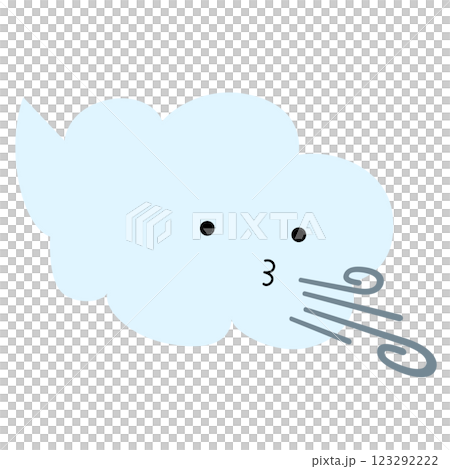 可愛的臉雲和風 123292222