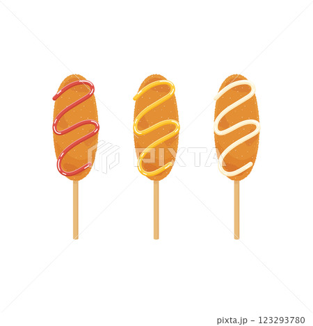 classic corn dog snack classic corn dog snack 123293780