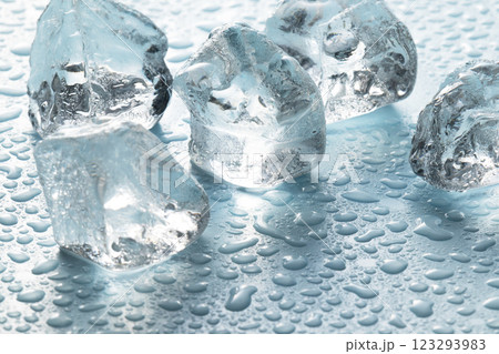 氷 イメージ　ガラス氷 123293983