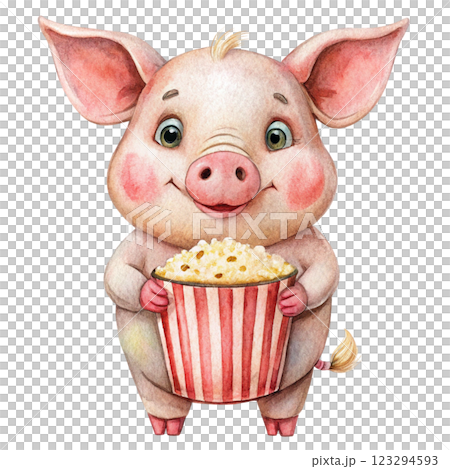 Monsters Smiling Clipart Watercolor 123294593