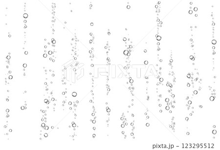 Oxygen air bubbles  flow  in water on white  background. 123295512