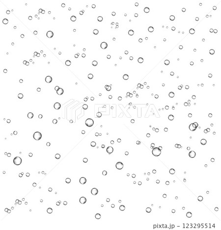 Oxygen air bubbles  flow  in water on white  background. 123295514