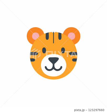 Tiger vector icon isolated 123297660