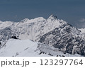 降雪直後の槍ヶ岳 123297764