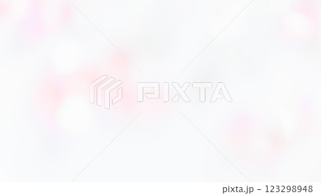かわいいパステルピンク色イラスト背景　キラキラふわふわボケ玉　抽象的水彩風イメージ 123298948