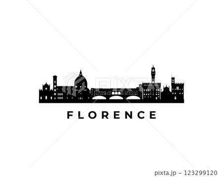 Vector Florence skyline. Travel Florence famous landmarks. Vector Florence skyline. Travel Florence famous landmarks. 123299120