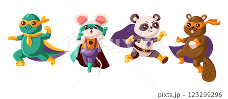 Adorable Animals Dressed as Heroic Characters Adorable Animals Dressed as Heroic Characters 123299296