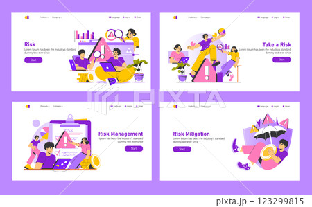 Risk concept. Exploring various aspects of...のイラスト素材 [123299815] - PIXTA