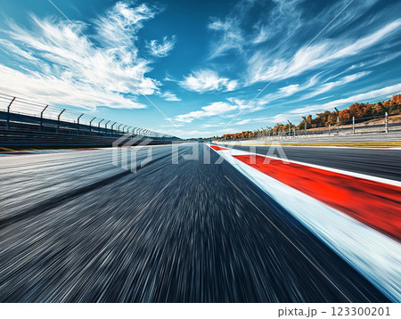 スピード感のあるモータースポーツのレース場 123300201