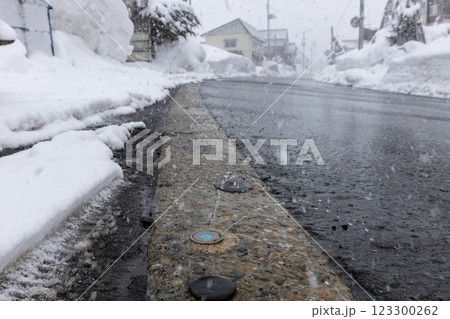 雪道の地下水による消雪 雪道の地下水による消雪 123300262