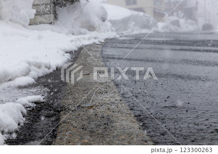 雪道の地下水による消雪 123300263