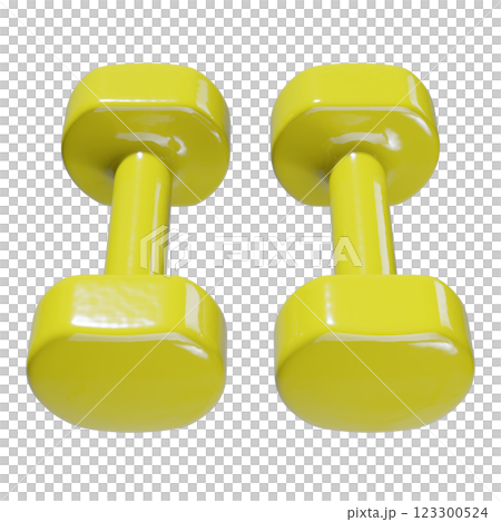 Blank Round vinyl rubber Dumbbells, weightlifting gym equipment side view 123300524