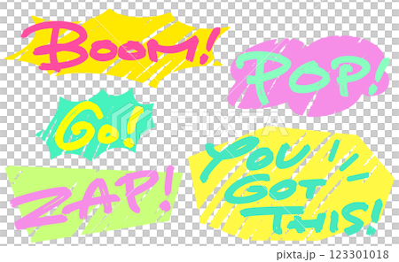 手寫文字資料。一組充滿活力和力量的訊息。 手寫文字資料。一組充滿活力和力量的訊息。 123301018