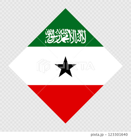 Somaliland rhombus flag. Vector illustration. 123301640
