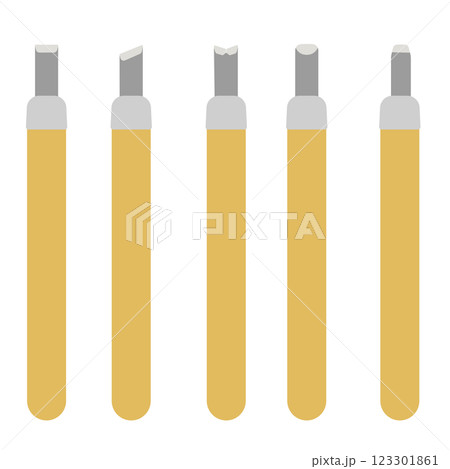 彫刻刀のイラスト 彫刻刀のイラスト 123301861