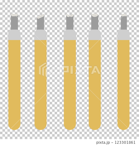 彫刻刀のイラスト 彫刻刀のイラスト 123301861