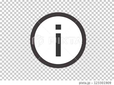 Flat and simple information icon illustration 123301909