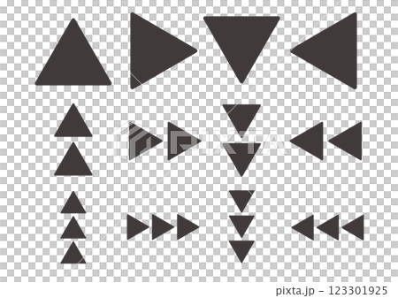 Simple and flat arrow illustration set Simple and flat arrow illustration set 123301925