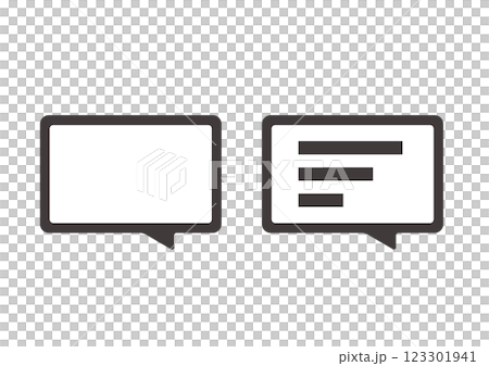 Simple and flat caption icon illustration 123301941