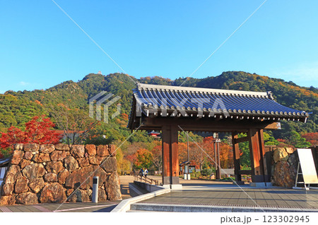 岐阜県岐阜市、岐阜公園正門の風景 123302945