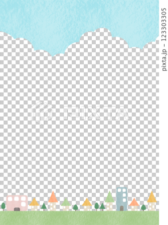 簡單的城市景觀圖 123303305