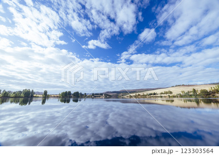 Meadowbank Lake and River Derwent in Tasmania Australia 123303564