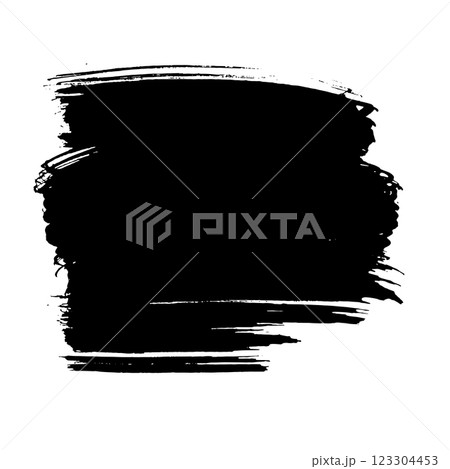Hand Drawn Painted Brush Grunge Stroke Banner for Text Boxes 123304453