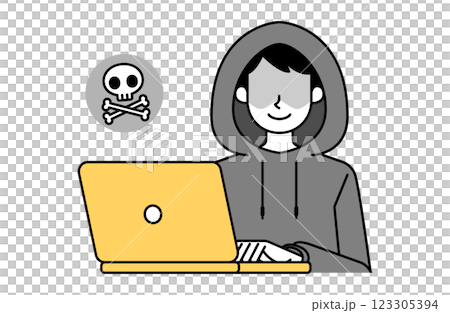 サイバー犯罪のベクターイラスト 犯罪 フィッシング詐欺 情報漏洩 セキュリティー サイバー犯罪のベクターイラスト 犯罪 フィッシング詐欺 情報漏洩 セキュリティー 123305394