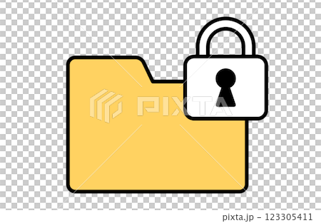 Folder security icon vector illustration Safety Confidential information 123305411