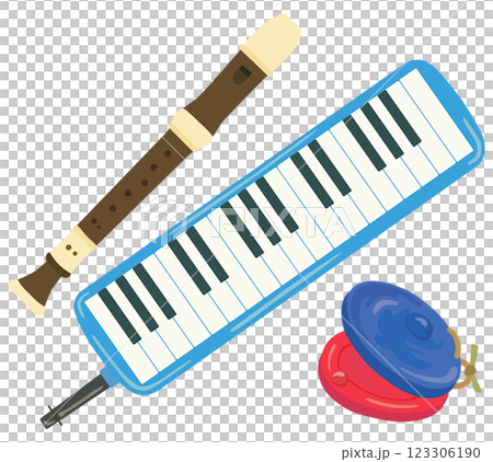 音樂課用的樂器向量素材 123306190